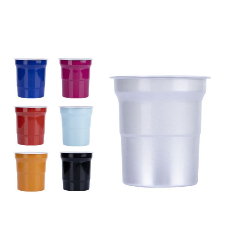 Vasos de aluminio de 16 oz en colores