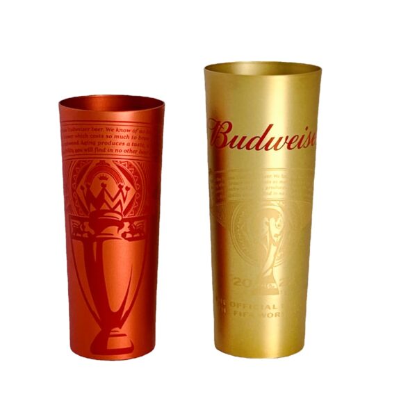 Jarra de cerveza Budweiser de aluminio