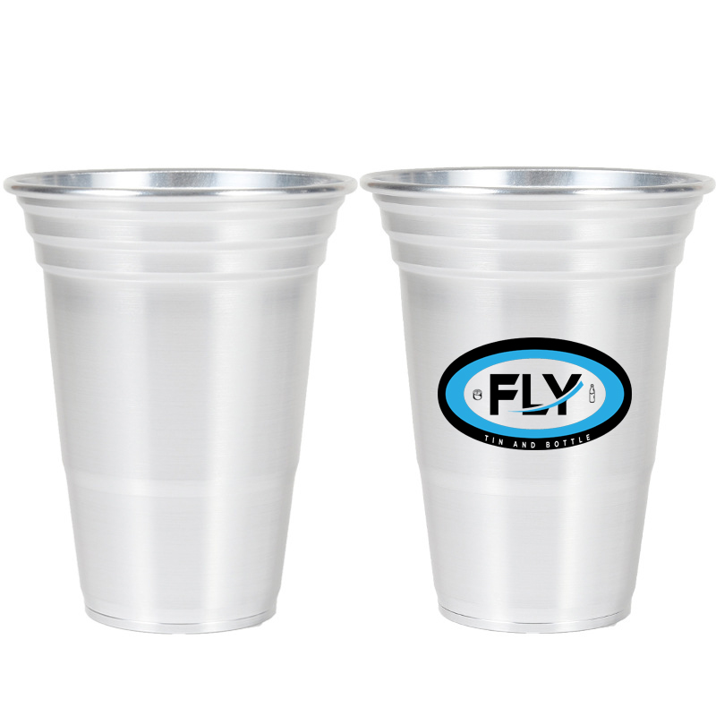 Vasos de aluminio solo
