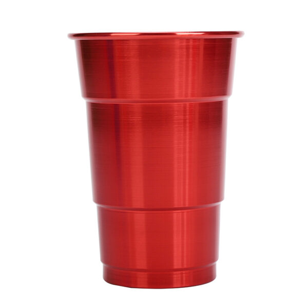 Taza de aluminio solo roja
