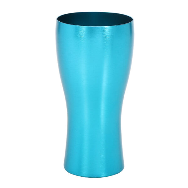 Vasos de aluminio azul claro de 12 oz