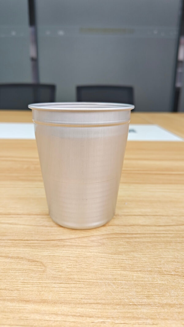 Vaso de aluminio desechable de 12 oz