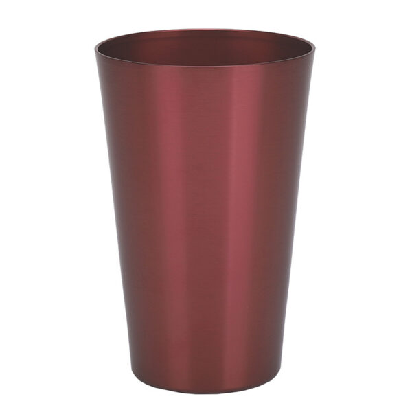 tazas de aluminio marrón