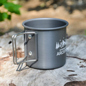 tazas de café de aluminio con asa