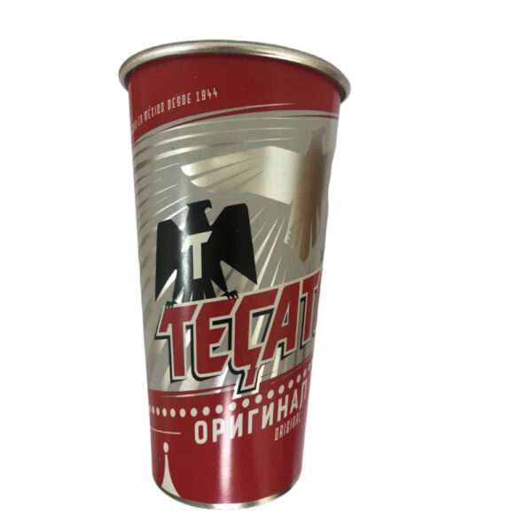 vaso tecate de aluminio