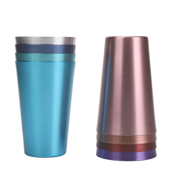 vasos de aluminio de color