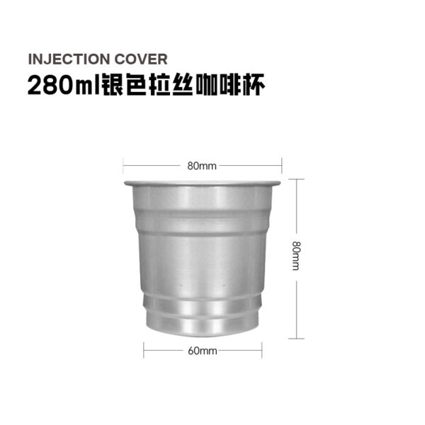 vasos para helados en aluminio dimensión