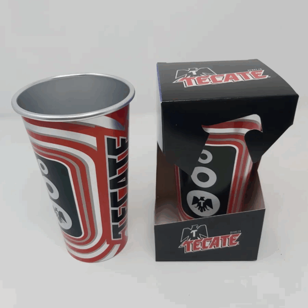 vasos de aluminio tecate