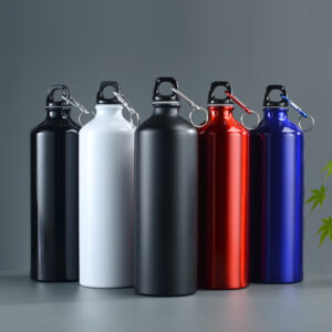 Botella de agua de aluminio de color de 1 litro