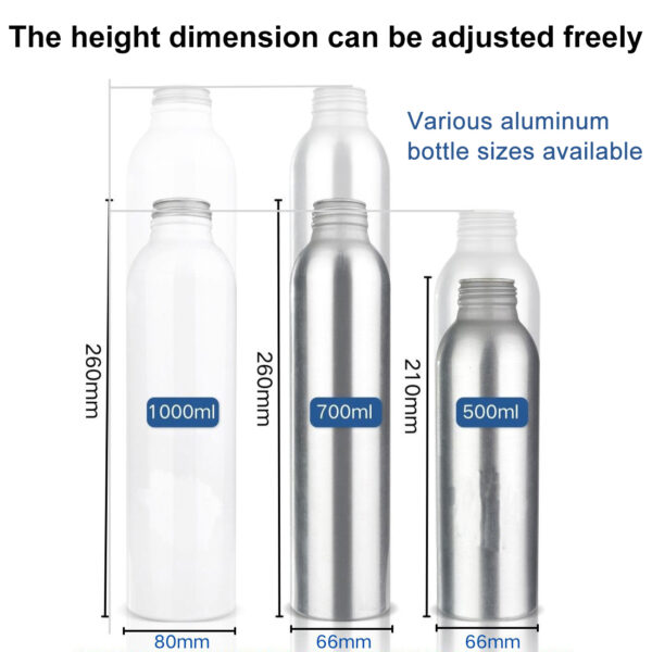 Botella de agua de aluminio de 1 litro