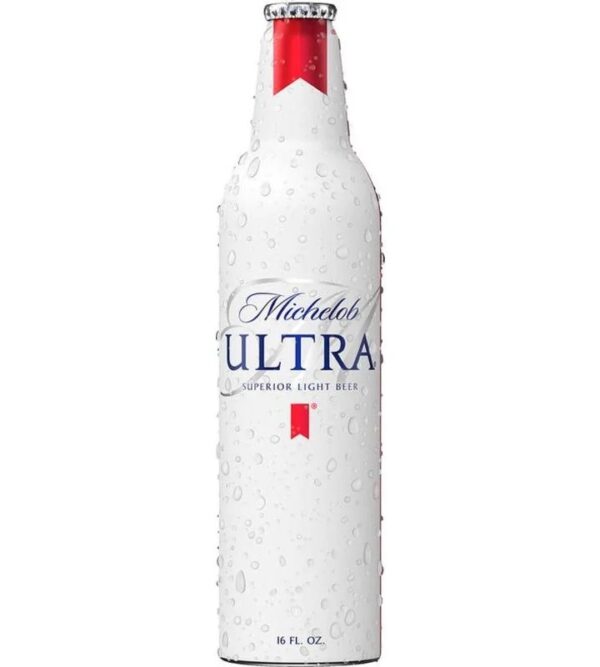 Botella de aluminio Michelob Ultra White
