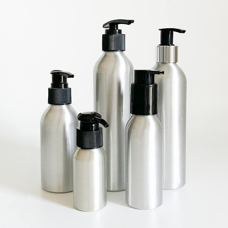 Botellas con Dispensador de Bomba de Aluminio