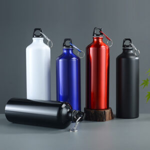 Botellas de agua de aluminio con gancho