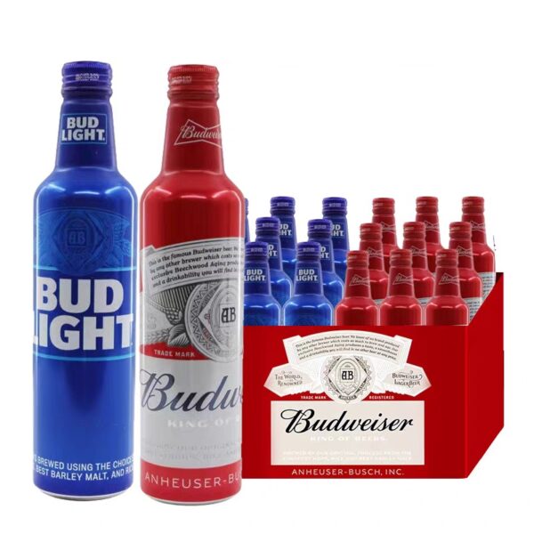 Botella de aluminio de cerveza Bud Light Budweiser