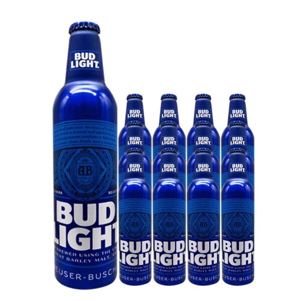 Botellas de aluminio de cerveza Bud Light
