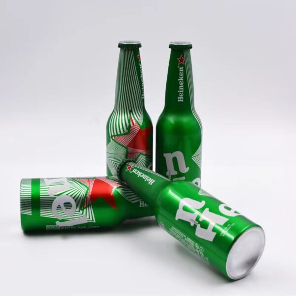 Botella de cerveza de aluminio Heineken