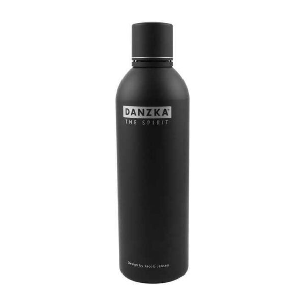 botella de vodka de aluminio negro