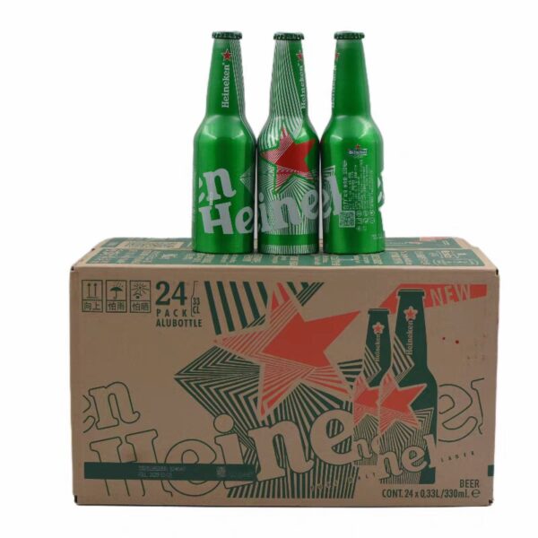 Botella de aluminio Heineken, 330 ml, 24