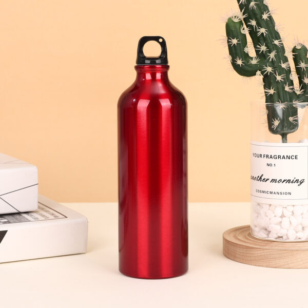 botellas de agua de aluminio rojo