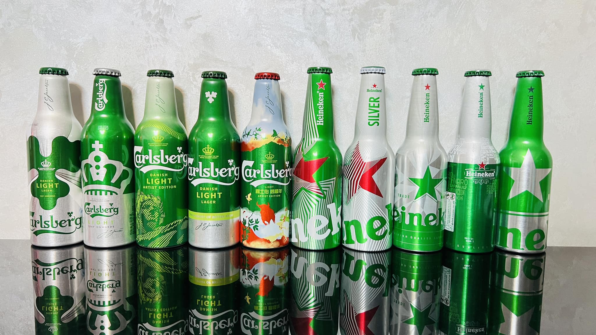 botellas heineken aluminio