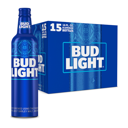 bud ight botella de aluminio