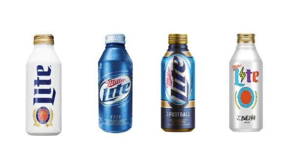 botella de aluminio miller-lite