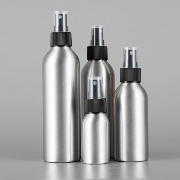 tamaños de botellas de spray de aluminio