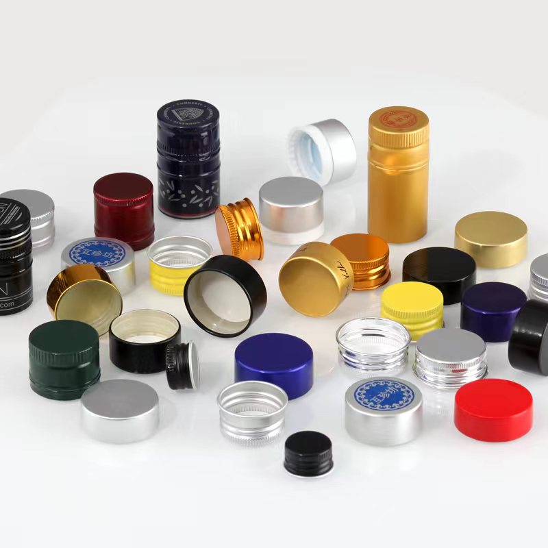 tapas de botellas de aluminio