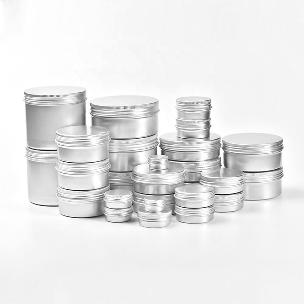 contenedores de latas de aluminio