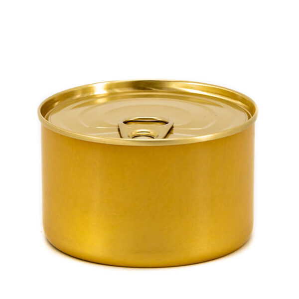 contenedor de alimentos de aluminio dorado