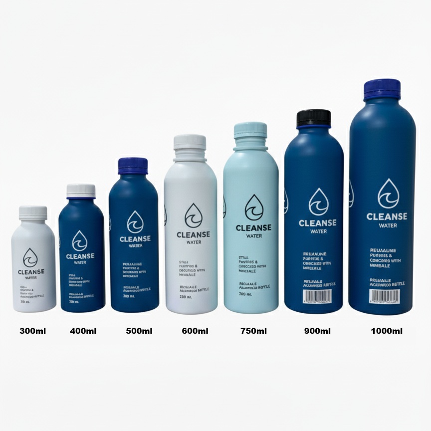 Botellas de aluminio para agua con tapa de plástico