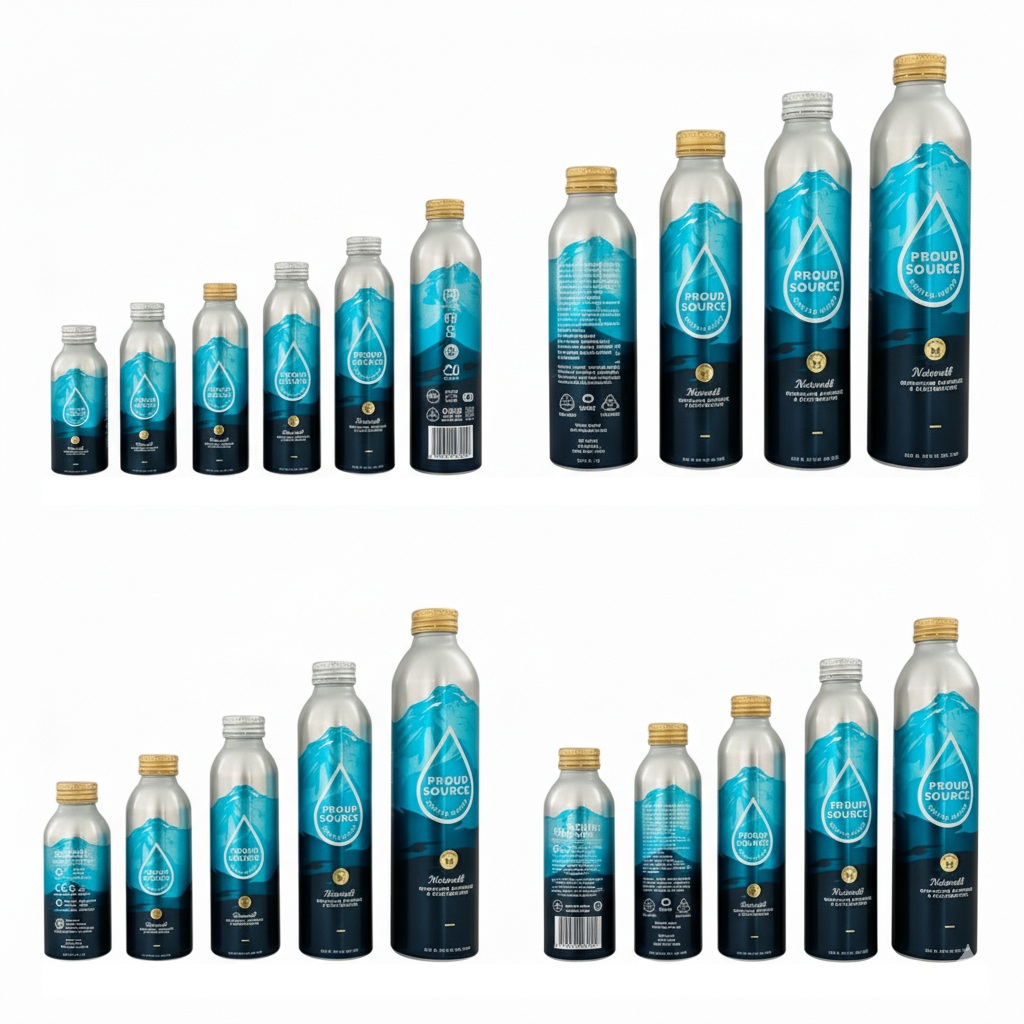 Pround Source de las botellas de aluminio