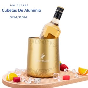 oro cubetas de aluminio pequeñas