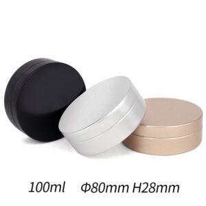 Funda Tarro De Aluminio 100ml Oro Negro Plata