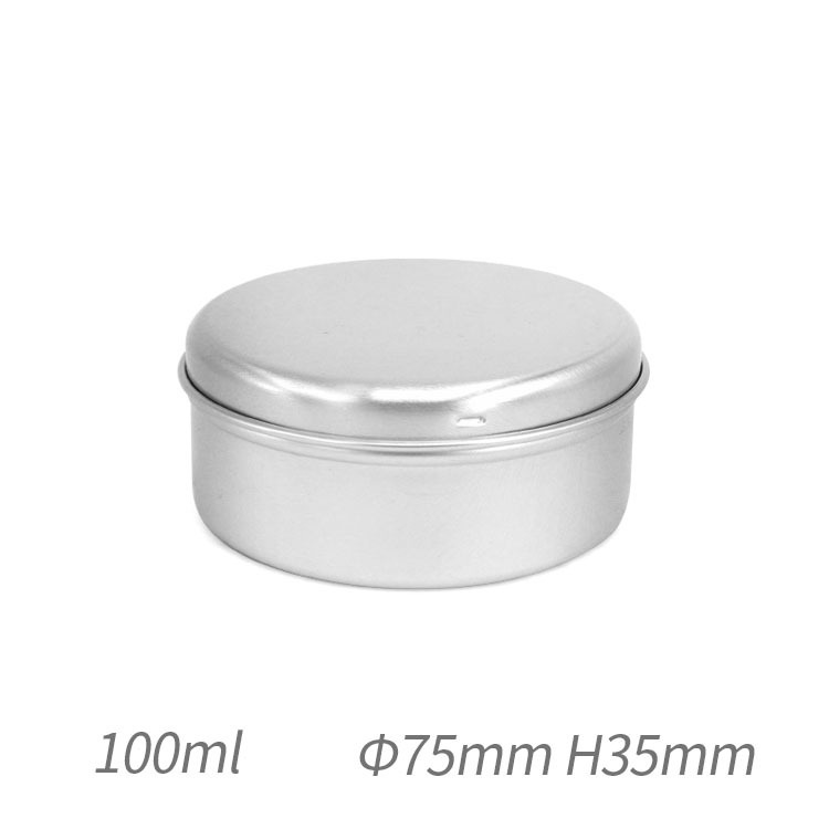 Tarro De Aluminio 100ml Tapa Con Clic