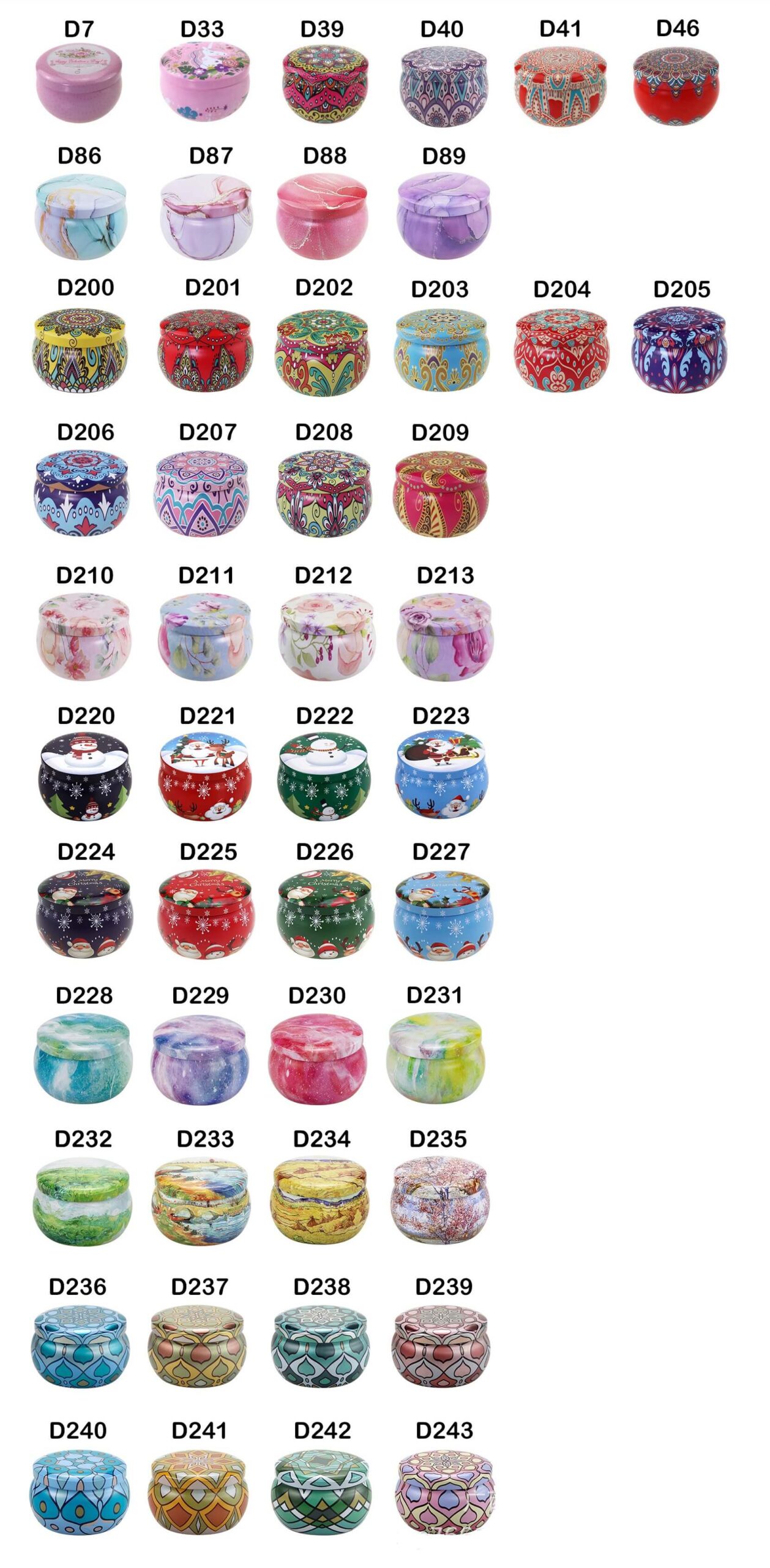 Latas Pequenas Para Velas Decorativas De 22 Oz