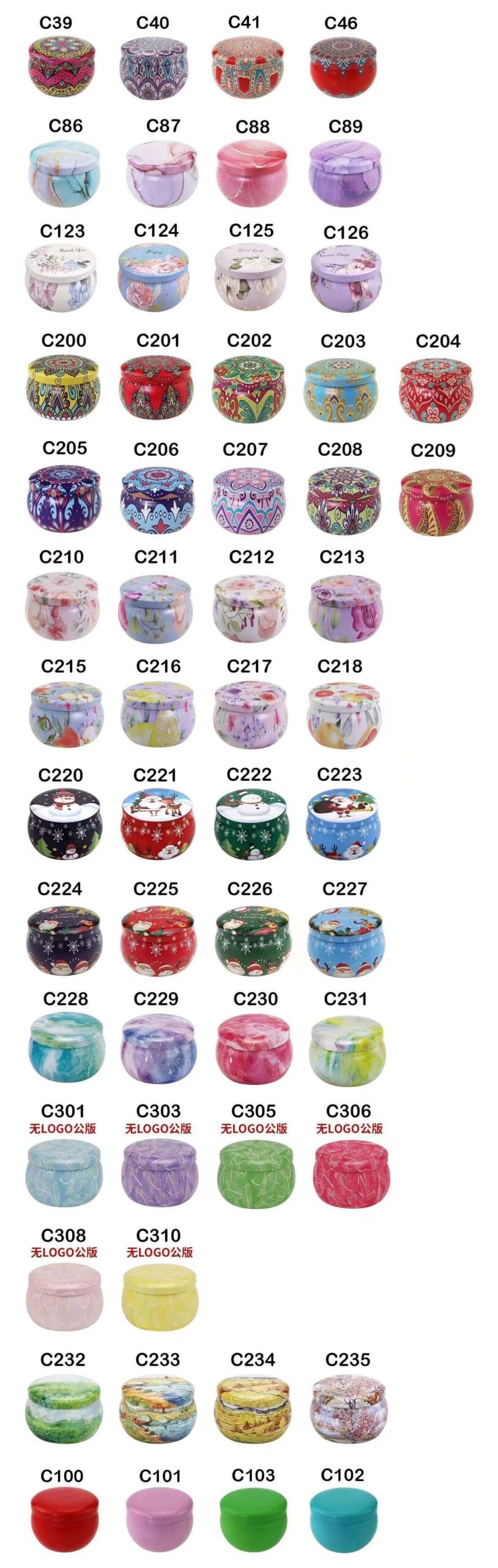 Latas Pequenas Para Velas Decorativas De 4 Oz