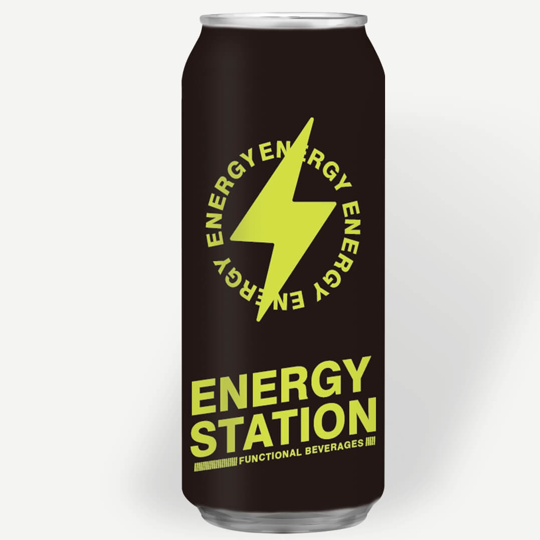 NEGRO Latas De Bebidas Energizantes