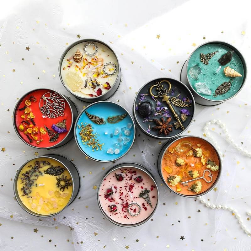 Colorido Latas Decoradas Para Velas