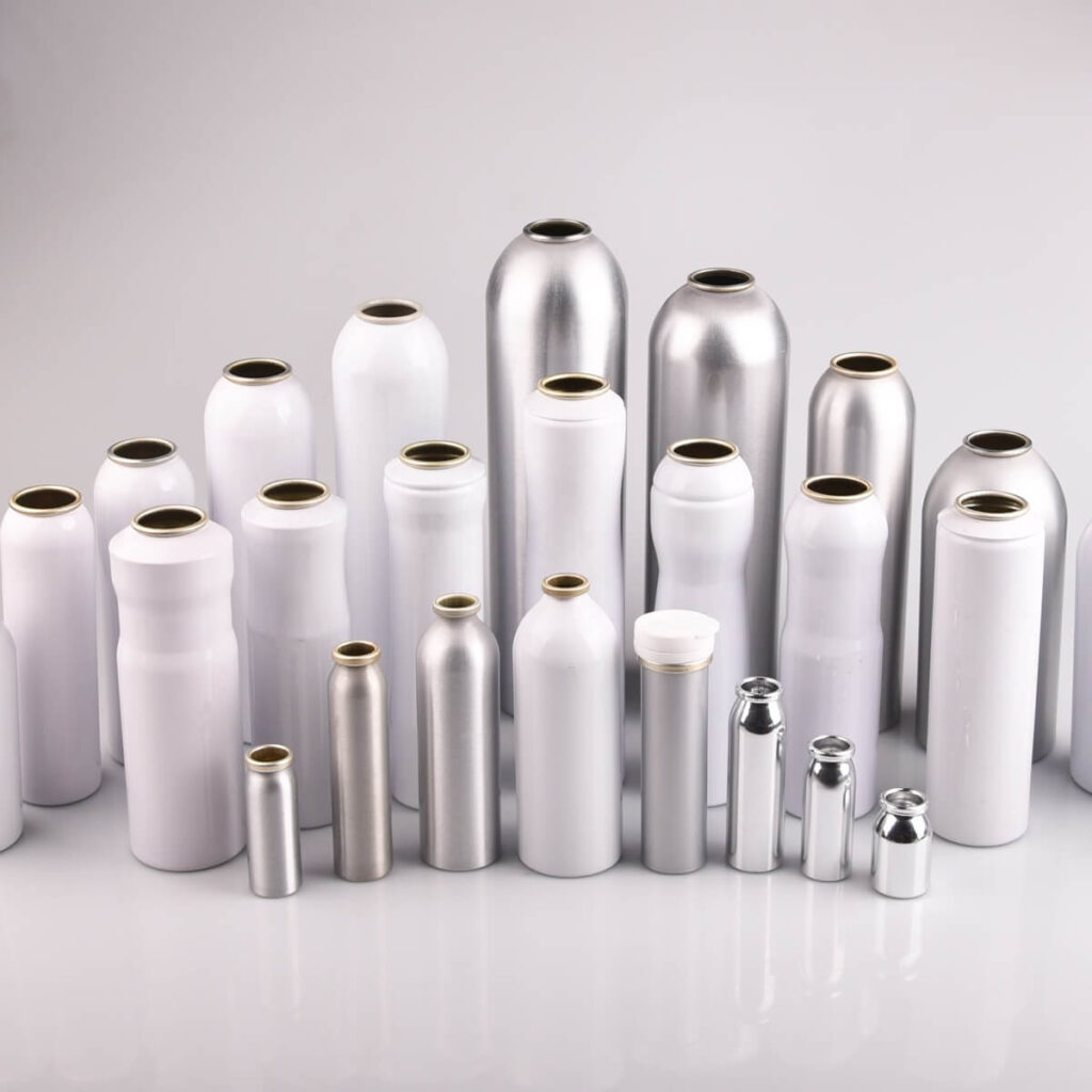 Diferente Latas De Aerosol De Aluminio