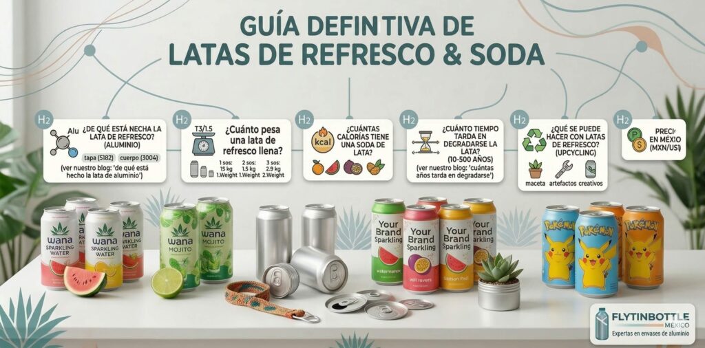 Lata De Refresco Soda Peso Calorias Material