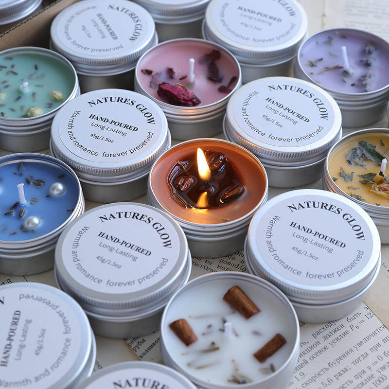 Latas Decoradas Para Velas Aluminio