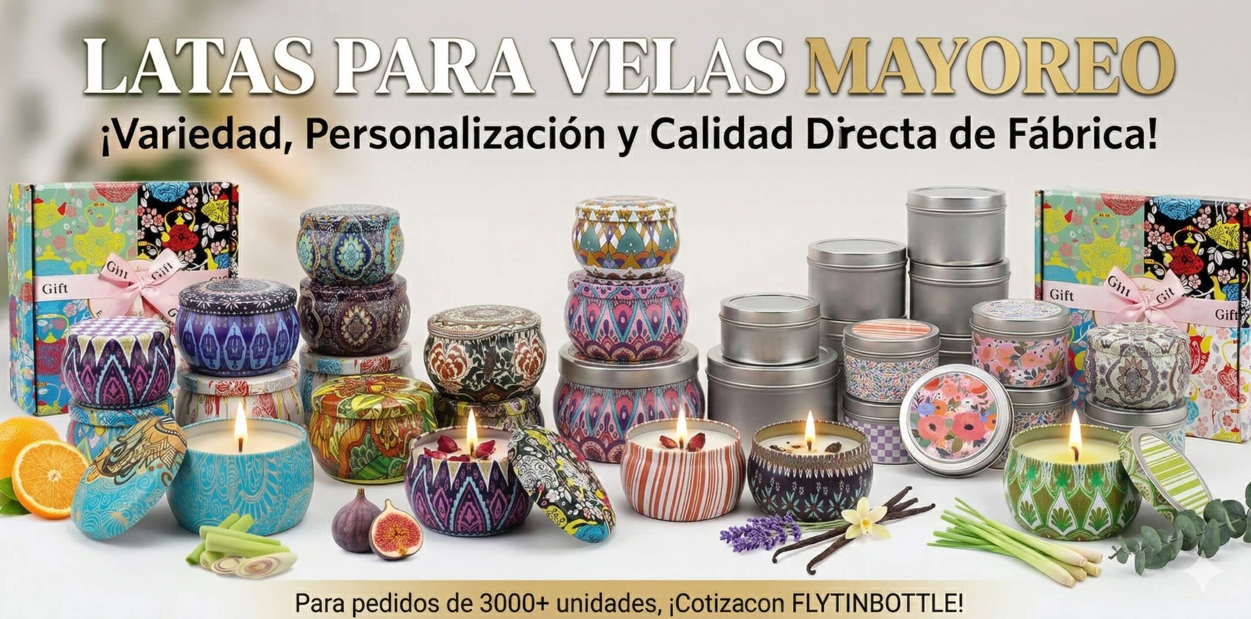 Regalo Latas Para Velas Atacado FLYTINBOTTLE