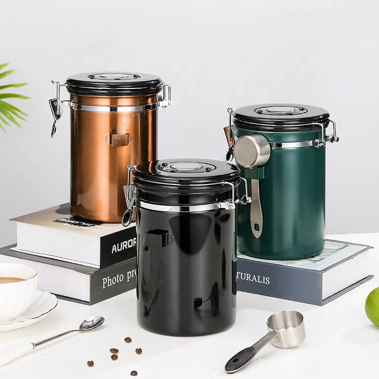 Acero Inoxidable Cafe Latas Grande