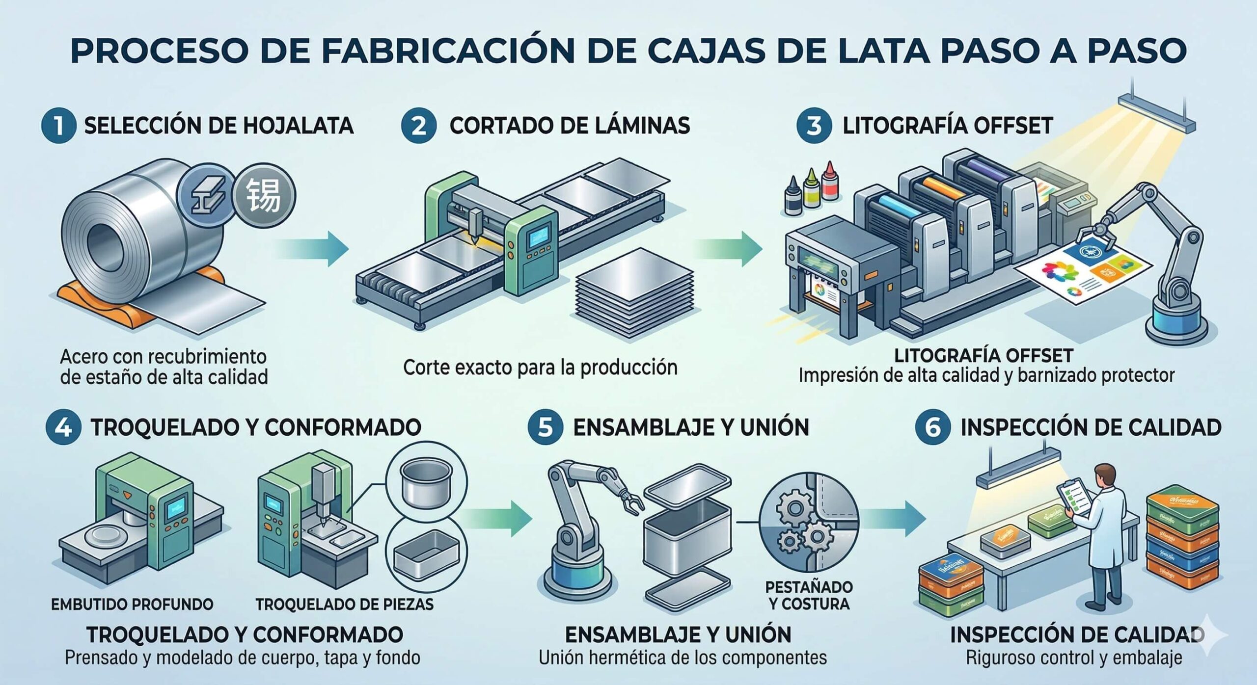 Cajas De Lata El Proceso De Fabricacion
