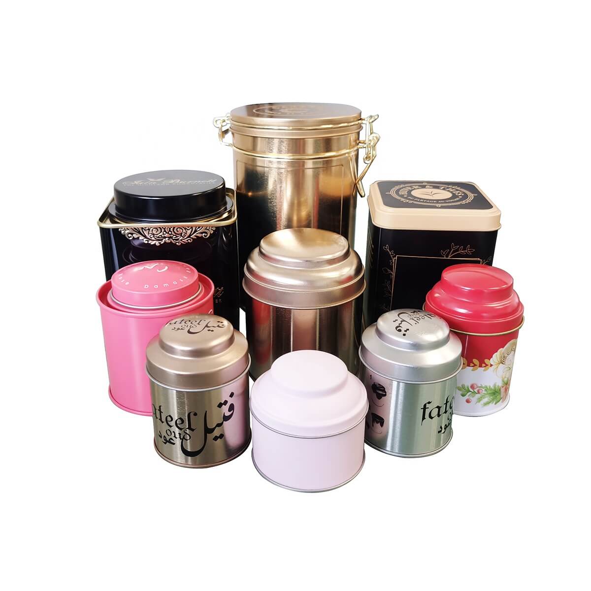 Latas De Metal Con Tapa