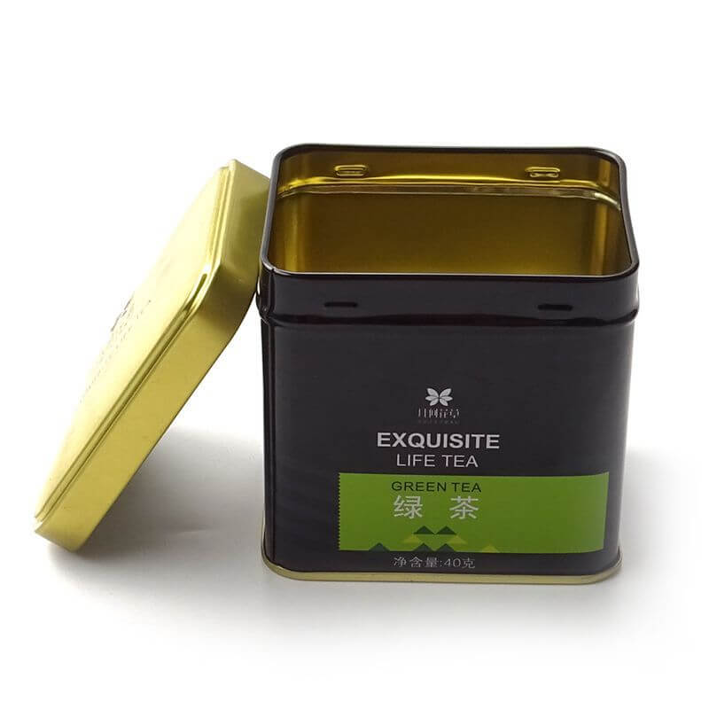 Rectangular Latas De Metal Con Tapa