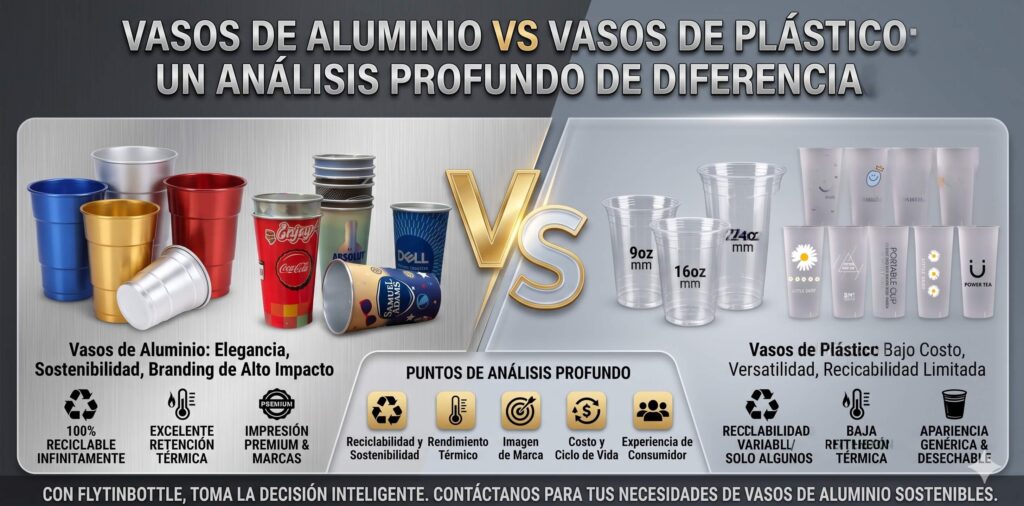 Diferencias Entre Vasos De Aluminio Y Plastico