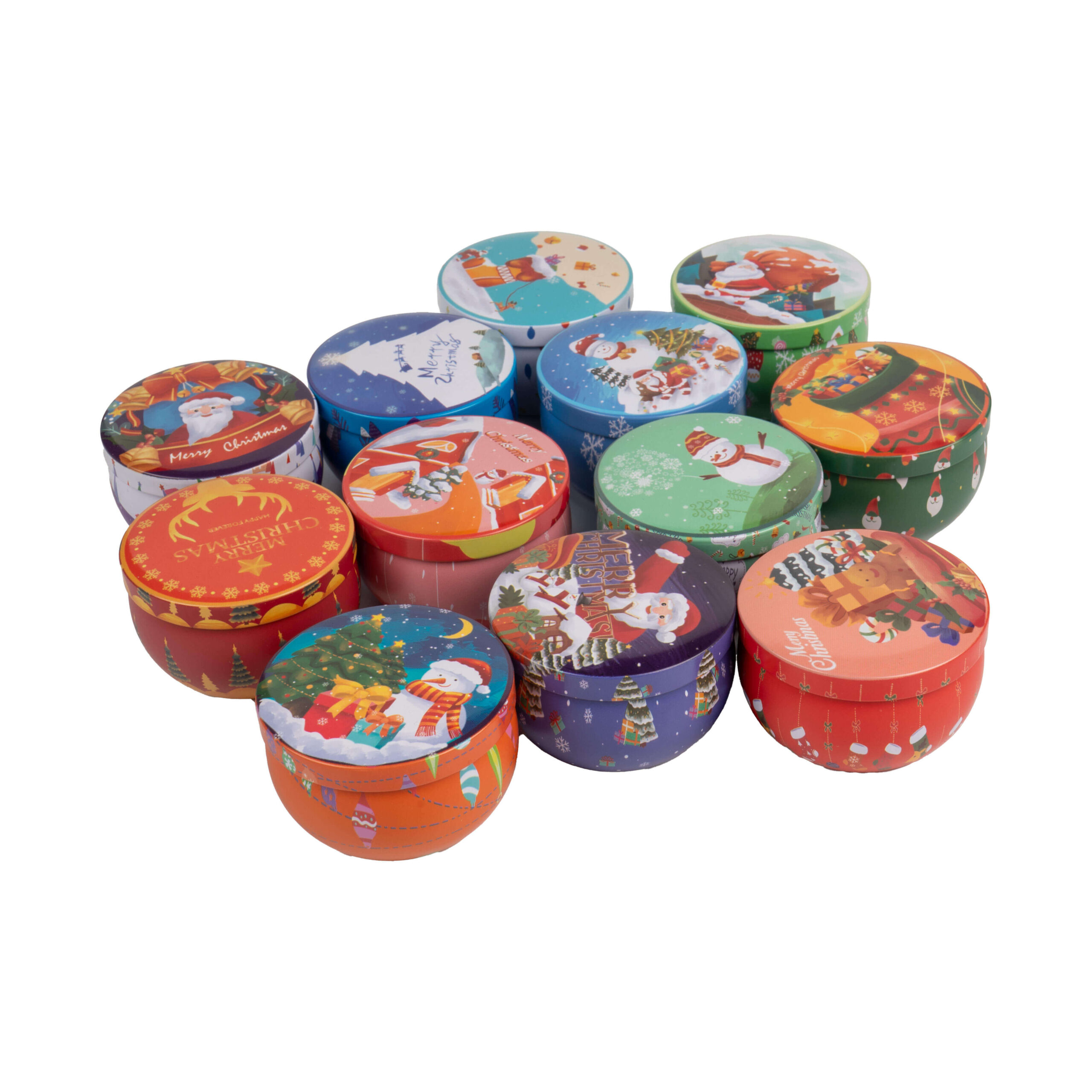 Latas Decoradas Con Dulces Navidenos